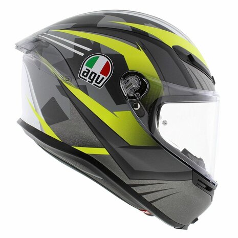 AGV K6 S Excite Helmet matt camo yellow fluo