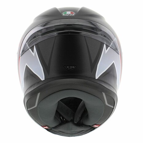 AGV K6 S Flash Matt Black Red Silver