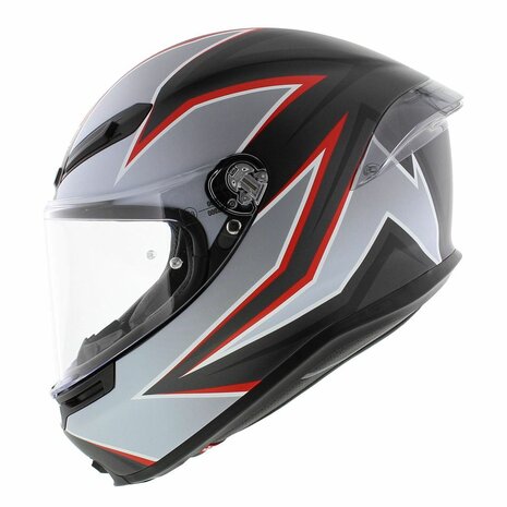 AGV K6 S Flash Matt Black Red Silver