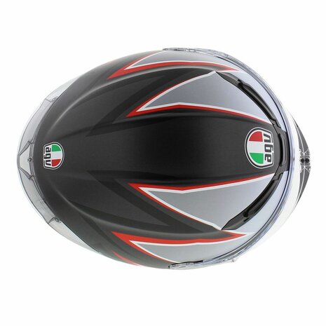 AGV K6 S Flash Matt Black Red Silver