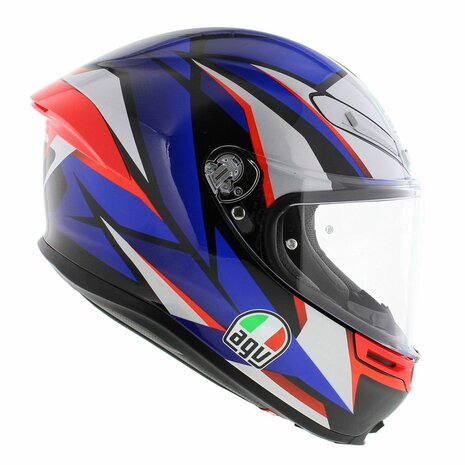 AGV K6 S Slashcut helmet Black Blue Red