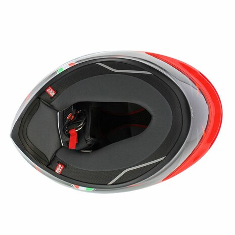 AGV K6 S Slashcut helmet Black Grey Red