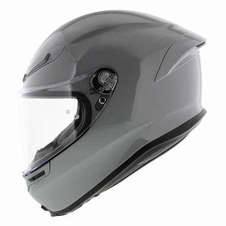 AGV K6 S Mono gloss nardo grey helmet Helmetdiscounter