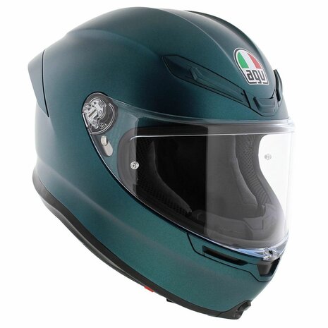 AGV K6 S Mono Petrolio matt blue Motorcycle helmet - Size XXL