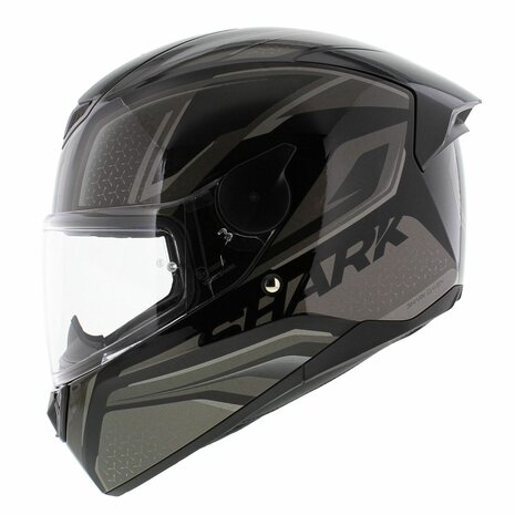 Shark D-Skwal 2 Daven helmet gloss black anthracite silver KAS - Size XS