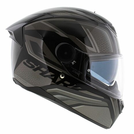 Shark D-Skwal 2 Daven helmet gloss black anthracite silver KAS - Size XS