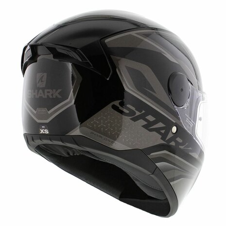 Shark D-Skwal 2 Daven helmet gloss black anthracite silver KAS - Size XS