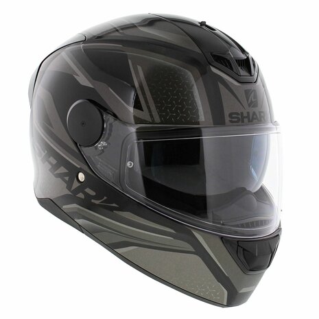 Shark D-Skwal 2 Daven helmet gloss black anthracite silver KAS - Size XS