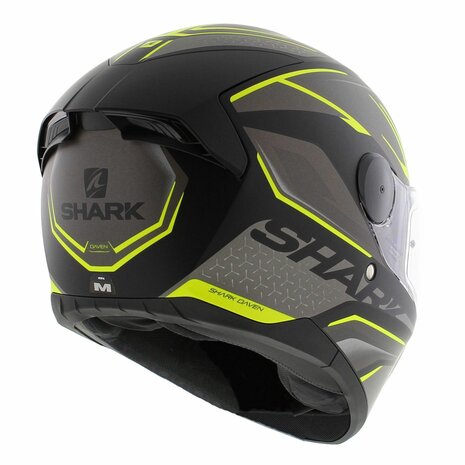 Shark D-Skwal 2 Daven helmet matt black anthracite yellow KAY