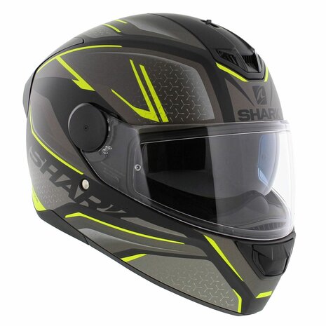 Shark D-Skwal 2 Daven helmet matt black anthracite yellow KAY