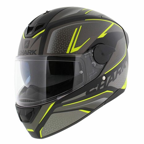 Shark D-Skwal 2 Daven helmet matt black anthracite yellow KAY