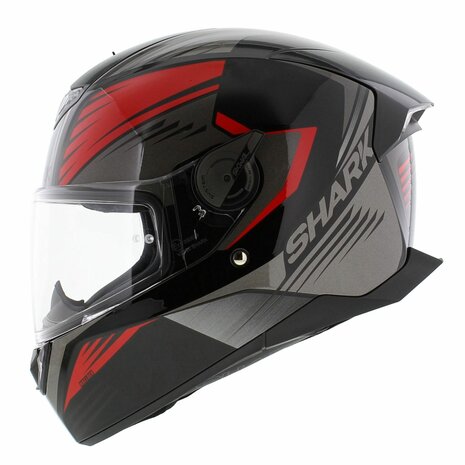 Shark Skwal 2 helmet Hallder gloss black red anthracite KRA