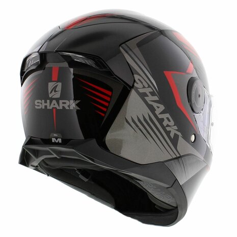 Shark Skwal 2 helmet Hallder gloss black red anthracite KRA
