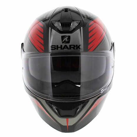 Shark Skwal 2 helmet Hallder gloss black red anthracite KRA