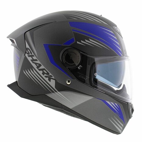 Shark Skwal 2 Helmet Hallder matt anthracite blue ABA