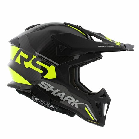 Shark Varial RS Carbon Flair black yellow DYD - Size XXL - MX offroad motorcycle helmet