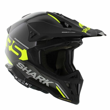 Shark Varial RS Carbon Flair black yellow DYD - Size XXL - MX offroad motorcycle helmet
