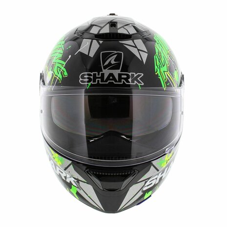 Shark Spartan 1.2 Lorenzo Catalunya GP - Black Fluo Green - Size S