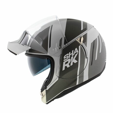 Shark Evojet Helmet Vyda matt silver black anthracite grey SAK