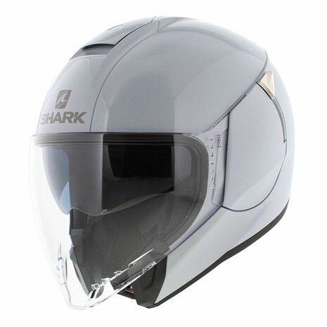 Shark Citycruiser helmet dual white silver blank W01