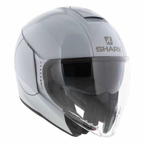 Shark Citycruiser helmet dual white silver blank W01 - Size XS