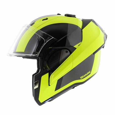 Shark Evo ES Motorcycle Flip Up Helmet Endless gloss yellow black silver YKS - Size XS