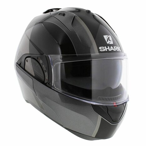 Shark Evo ES Motorcycle Helmet Endless gloss anthracite black AKA - Size XS