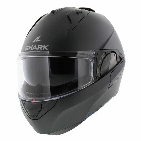 Shark Evo ES motorcycle flip up helmet blank matt anthracite A06