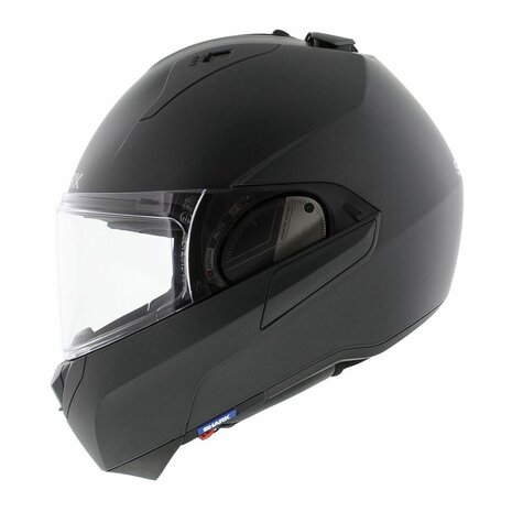 Shark Evo ES motorcycle flip up helmet blank matt anthracite A06