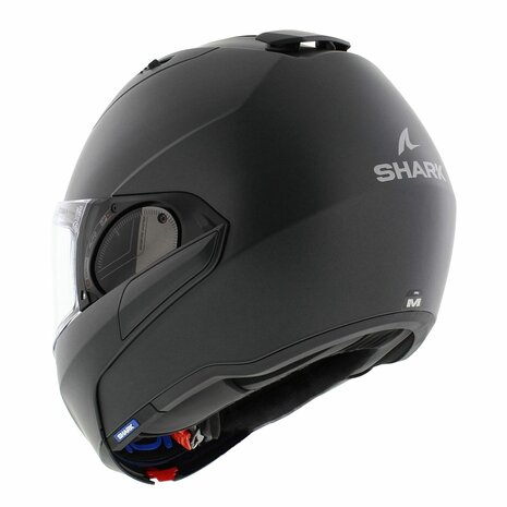 Shark Evo ES motorcycle flip up helmet blank matt anthracite A06