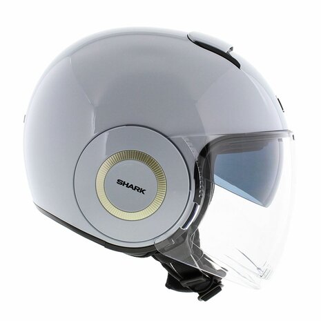 Shark Nano helmet blank gloss white silver W01 - Size XS
