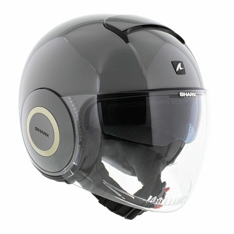 Shark Nano helmet blank  gloss gun silver S05 - Size S