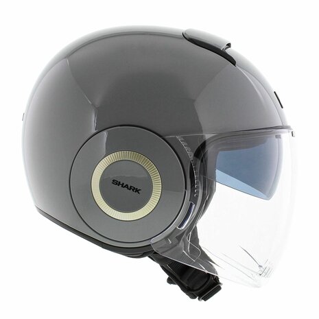 Shark Nano helmet blank  gloss gun silver S05