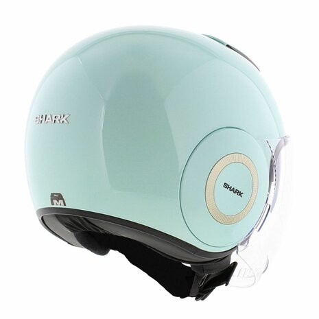 Shark Nano helmet blank gloss green GRN - Size XS