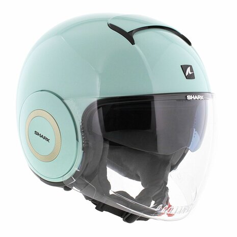 Shark Nano helmet blank gloss green GRN