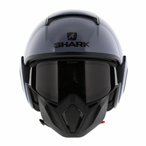 Shark Helmet Street Drak blank gloss nardo grey S01 - Size XS