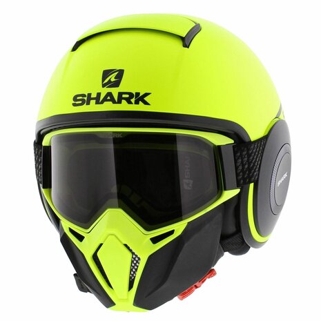 Shark Helmet Street Drak Neon series matt yellow black YKK