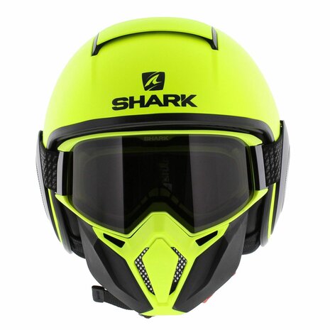 Shark Helmet Street Drak Neon series matt yellow black YKK
