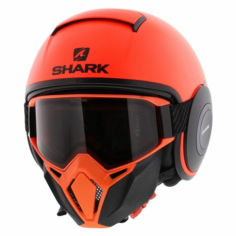 Shark Helmet Street Drak Neon series matt orange black OKK