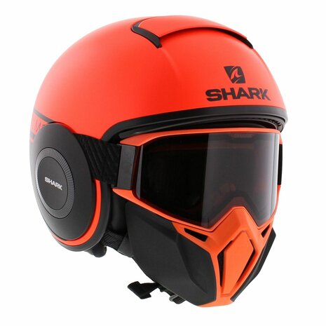 Shark Helmet Street Drak Neon series matt orange black OKK