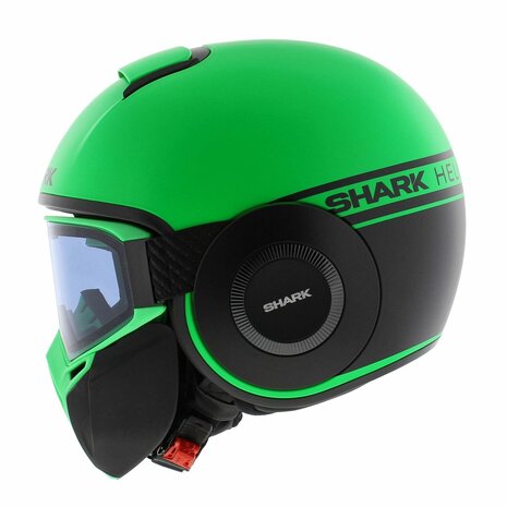 Shark Helmet Street Drak Neon serie matt green black GKK - Size XS