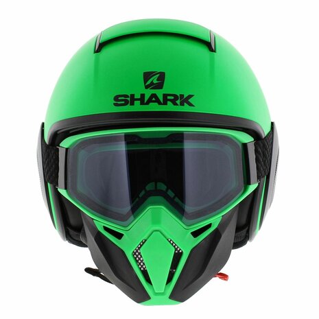 Shark Helmet Street Drak Neon serie matt green black GKK - Size XS