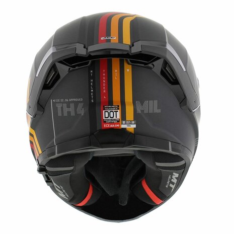 MT Thunder 4 SV full face helmet Mil matt grey