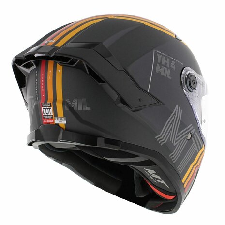 MT Thunder 4 SV full face helmet Mil matt grey