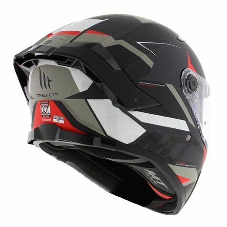 MT Thunder 4 SV full face helmet Exeo Matt black red