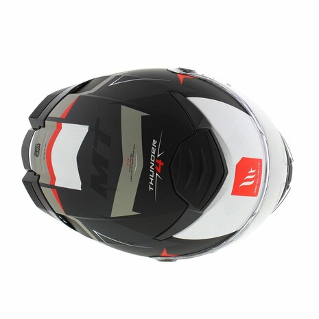 MT Thunder 4 SV full face helmet Exeo Matt black red