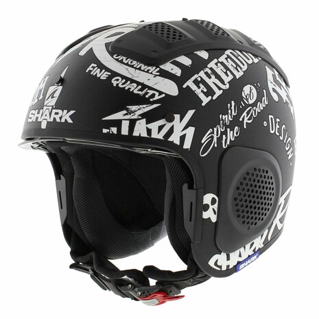 Shark X-Drak Helmet Freestyle Cup matt black white KWW