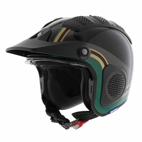 Shark X-Drak Trial Helm Hister gloss black green gold KGQ - Size XS