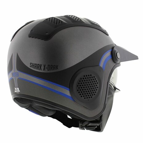 Shark X-Drak Trial Helmet Hister matt anthracite black blue AKB - Size XS