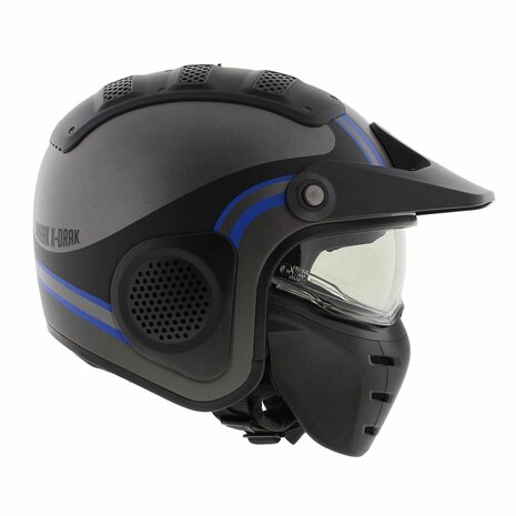 Shark X-Drak Trial Helmet Hister matt anthracite black blue AKB - Size XS